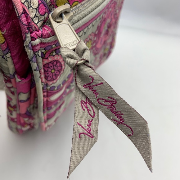 Vera Bradley Crossbody Bag Pink & Gray - Picture 6 of 9